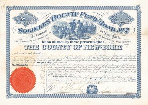 Soldiers Bounty Fund Bond No. 2 of the County of New York